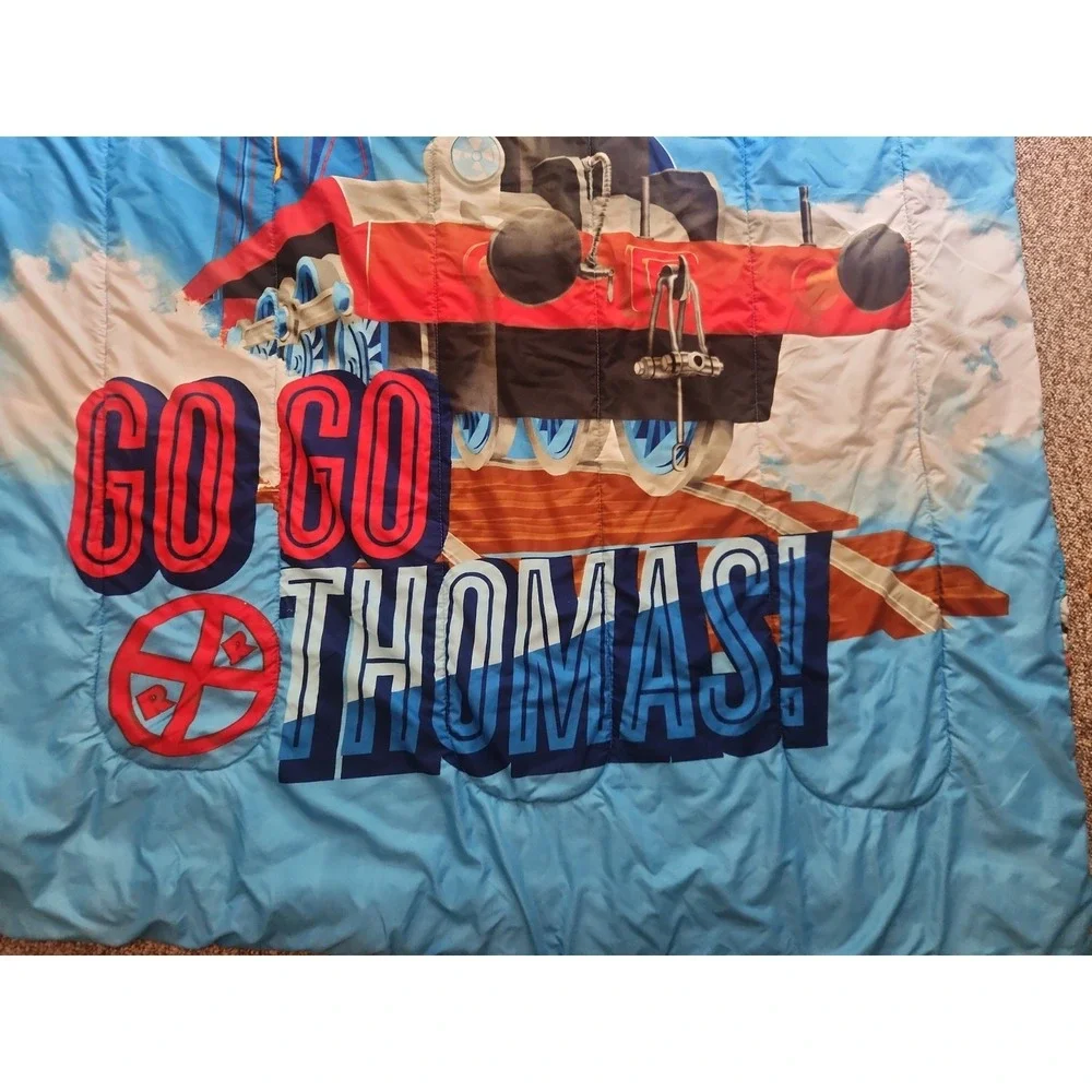 Vintage Thomas the Train Engine Go Go Twin Comforter Bed Blanket  85